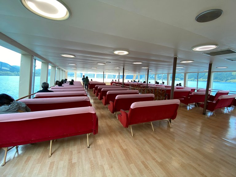 Inside the regular cruise ship