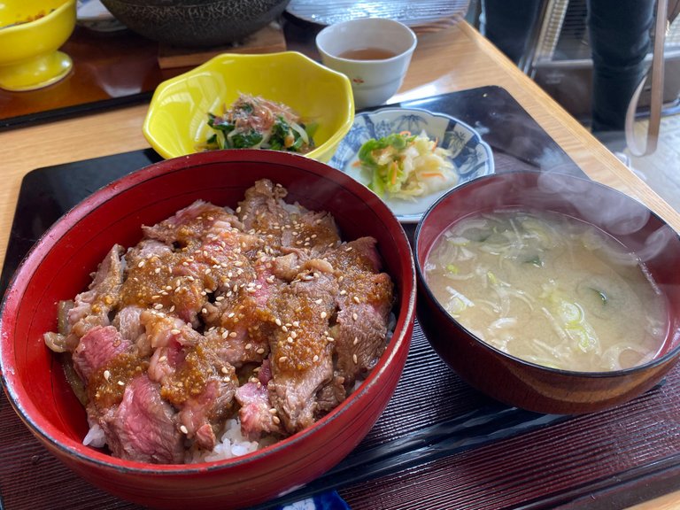 My lunch: stamina bowl set meal