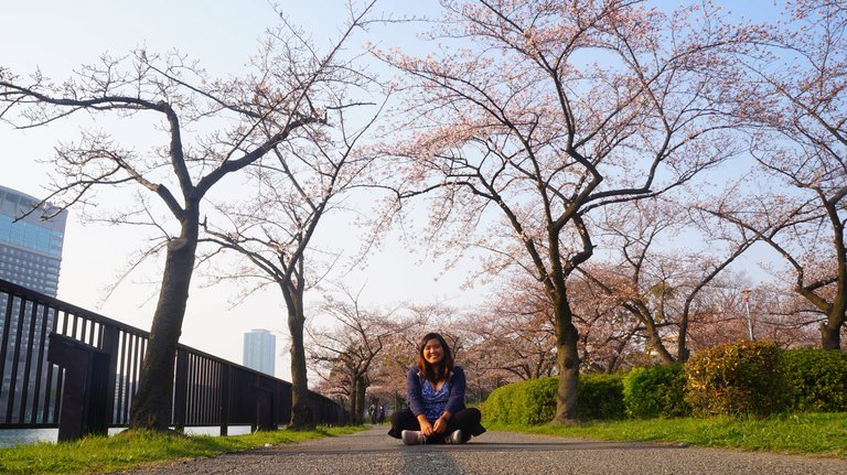 Sitting on the road (?) was still my signature pose at this time