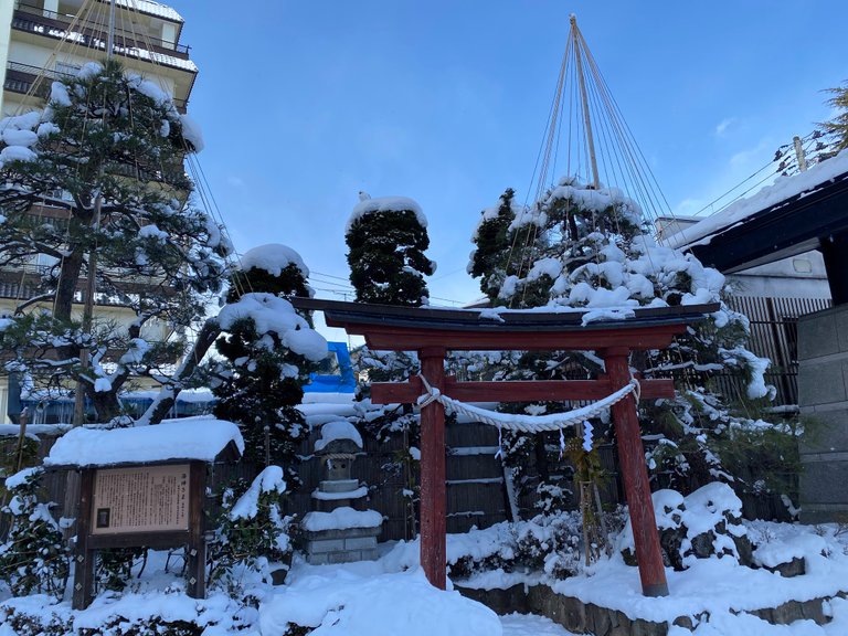 Shrine inside the hotel property