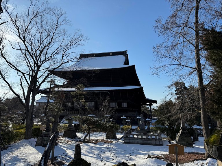 at the back of the main hall