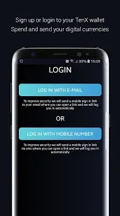 Android TenX wallet