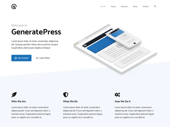 GeneratePress Tema WordPress