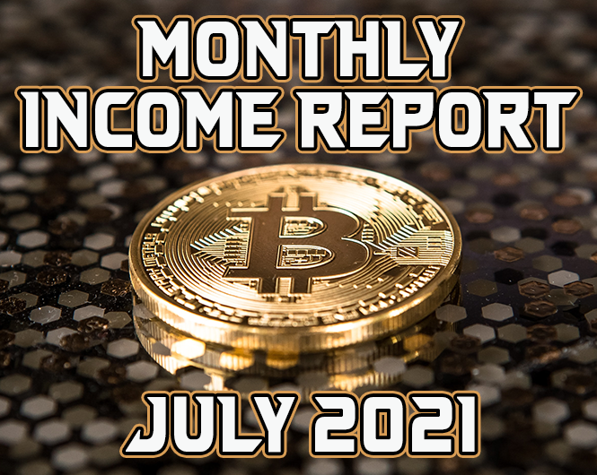 Monthly Income Report for July 2021