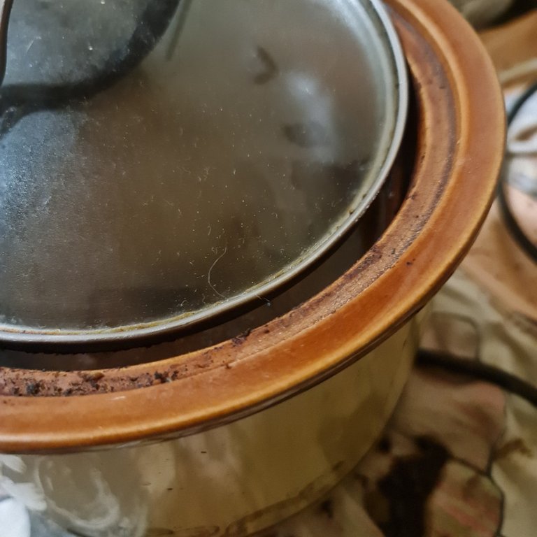Simmer with the lid of your crockpot cracked open.