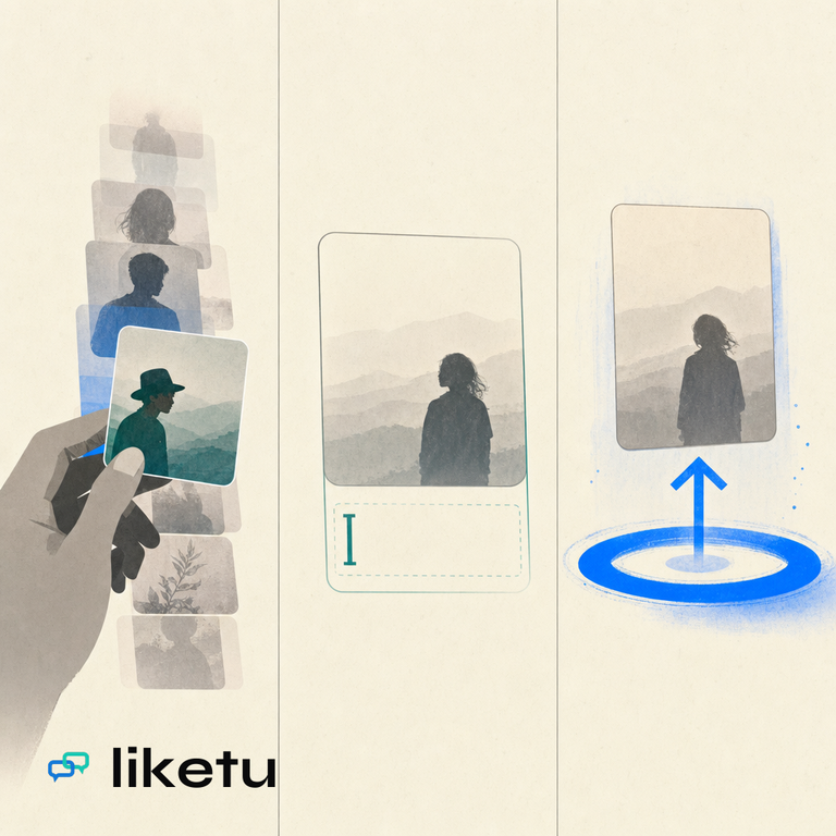 Your first liketu post in 3 steps