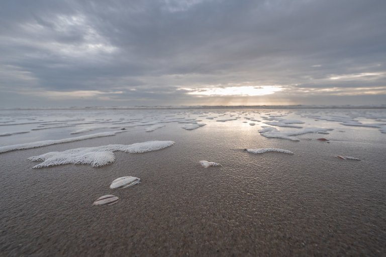 Waves rolling in