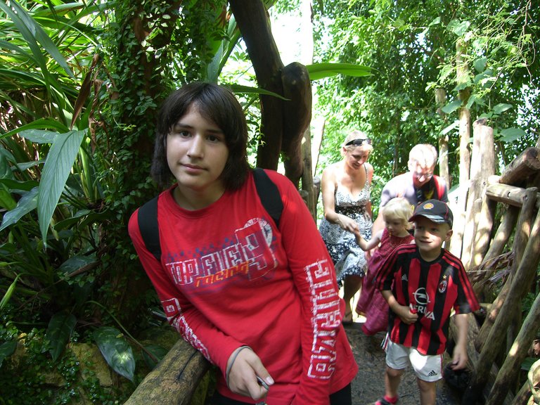 My son Otto at Schönbrunn Zoo - August 2010