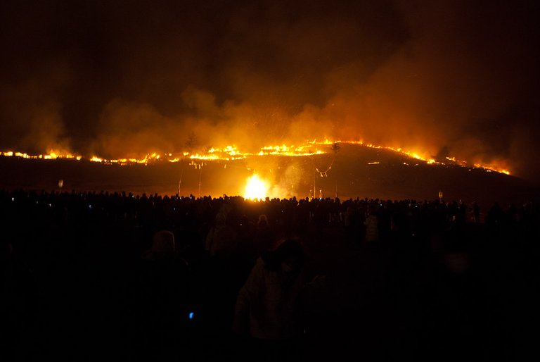 Nara Mountain burning (Yamayaki)