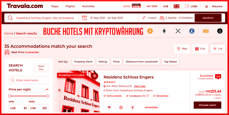 KryptoHotelSchlossEngersTravala