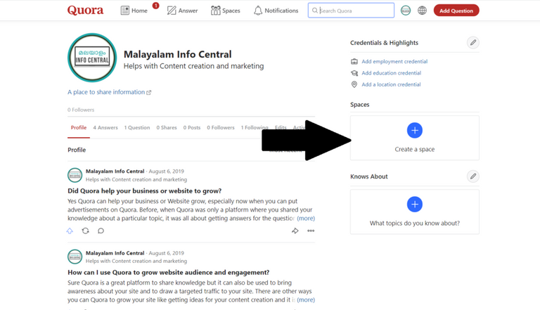 How to start a blog on Quora- Quora spaces tutorial (1)