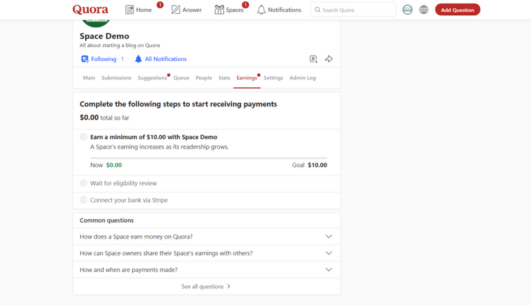 How to start a blog on Quora-Sign up steps for Quora spaces