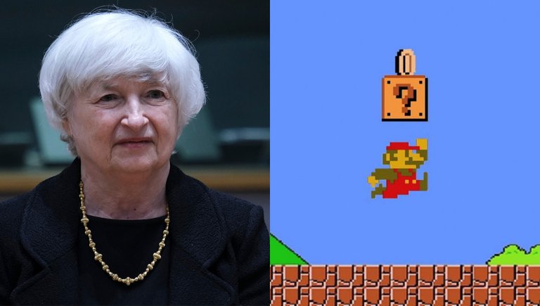 Cover Image for "Janet Yellen Proposes Tax On Coins You Acquire In Mario"