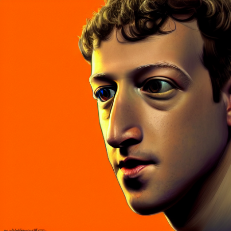 Mark Zuckerberg with reptilian eyes