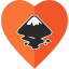 Small heart with inkscape logo