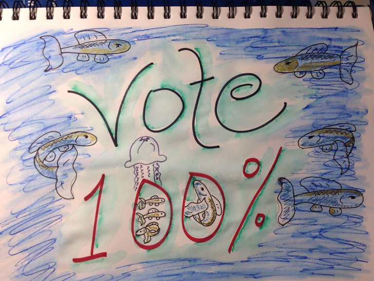 Vote 100% at Steemit by Meredith Loughran