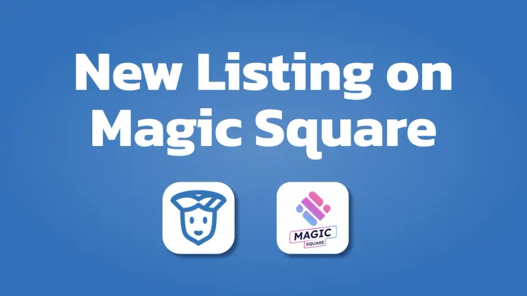 TWT Stake and Magic Square logos and “New Listing on Magic Square!” announcement text.