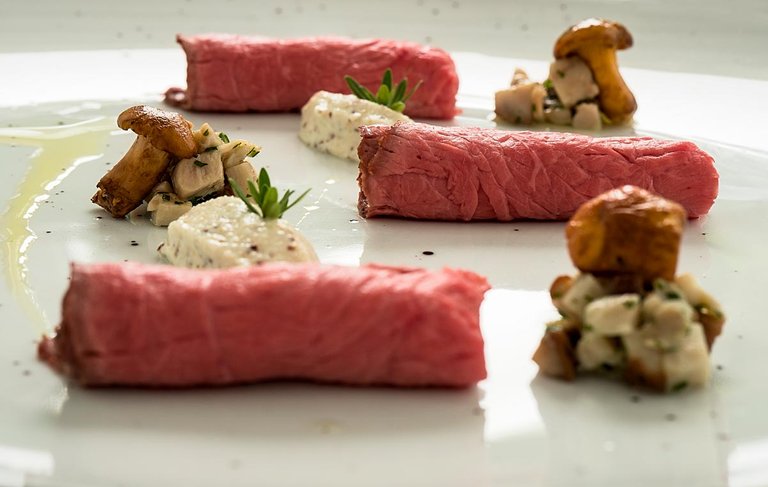 roast beef with mushrooms