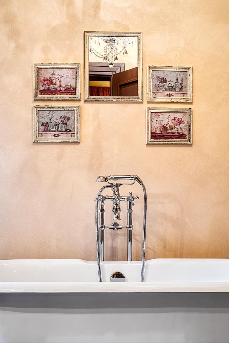 bathtub with photos