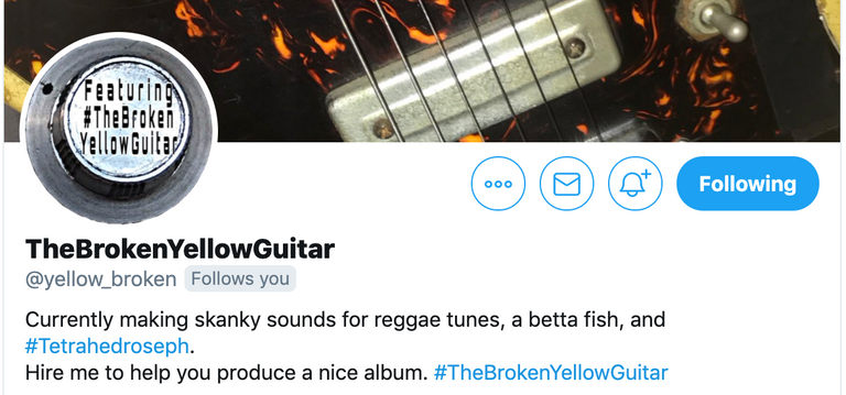 TheBrokenYellowGuitar Twitter Profile