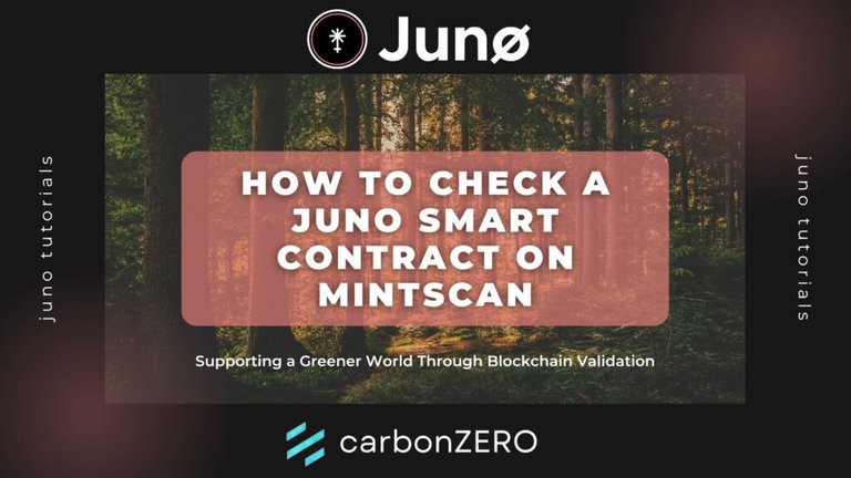 JUNO smart contracts on mintscan