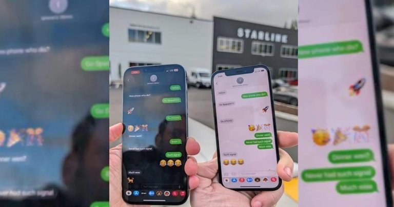 Starlink's first Direct to Cell text messages/Primeros mensajes de ...