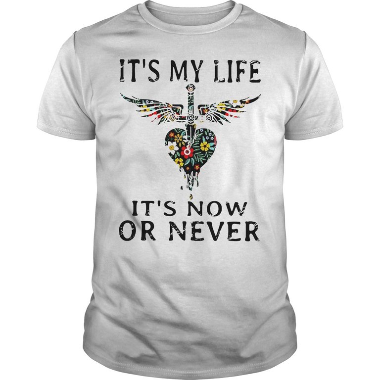 It's my life it's now or never shirt