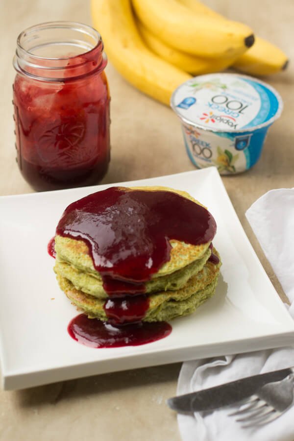Approaching Halloween and I've been serving up these delicious (and secretely healthy) green monster pancakes that the kids love! ohsweetbasil.com-3