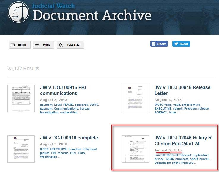 Document Archive - Judicial Watch