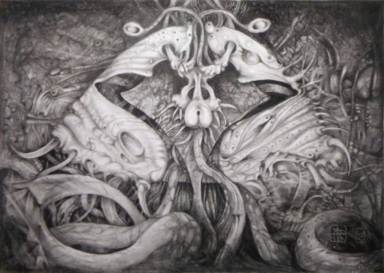 EMRAKUL – graphite and charcoal on paper – 2019 – 42 x 29.5 cm