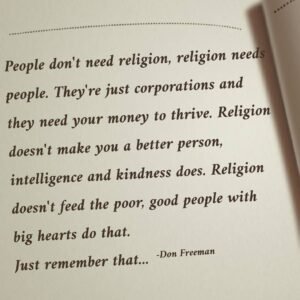 People don't need religion