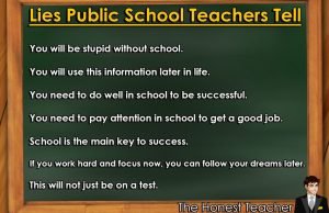 Lies public school teachers tell