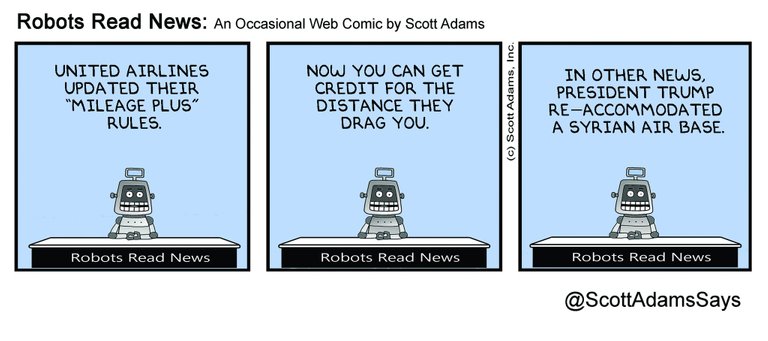 Robots Read News by Scott Adams