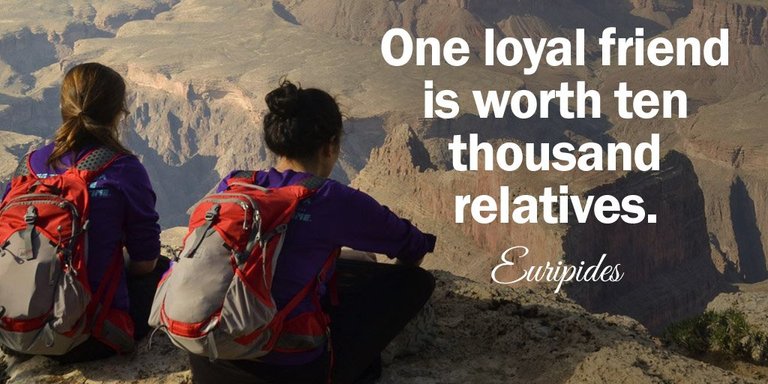 One loyal friend is worth ten thousand relatives. - Euripides