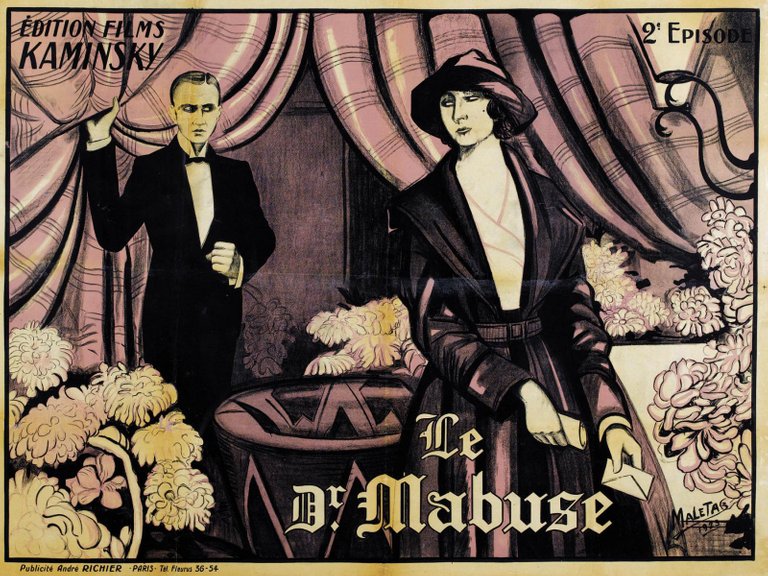 Poster for Lang's "Dr Mabuse, der Spieler"