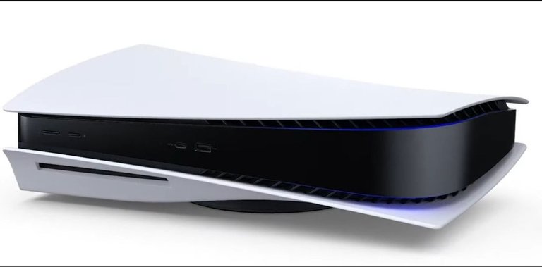 PS5 dalam posisi horizontal