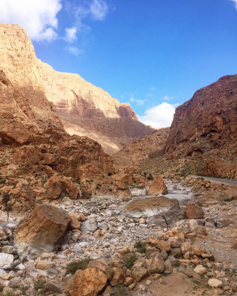 The glacial Oued Todgha winds through the gorge that bears its name.