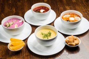 Selection Cool Elegant Summer Soups