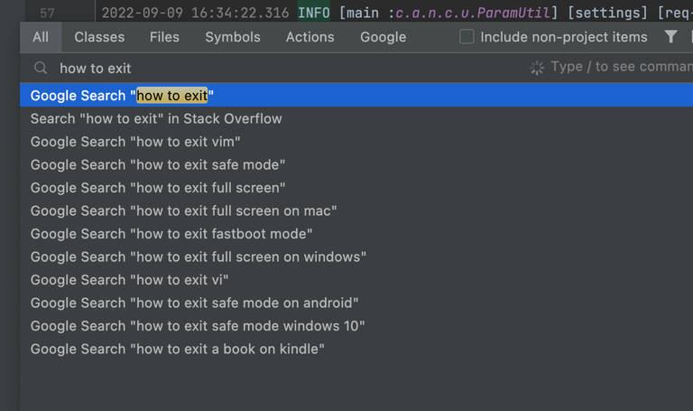 Basic IDE search functions wouldn't suffice