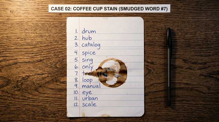 Case 02: Coffee stain