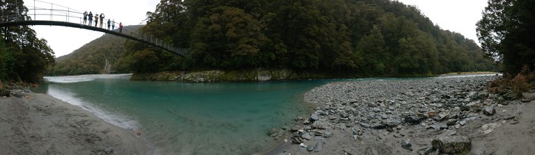 ...but it opens out as you get to the river and see that first suspension bridge!