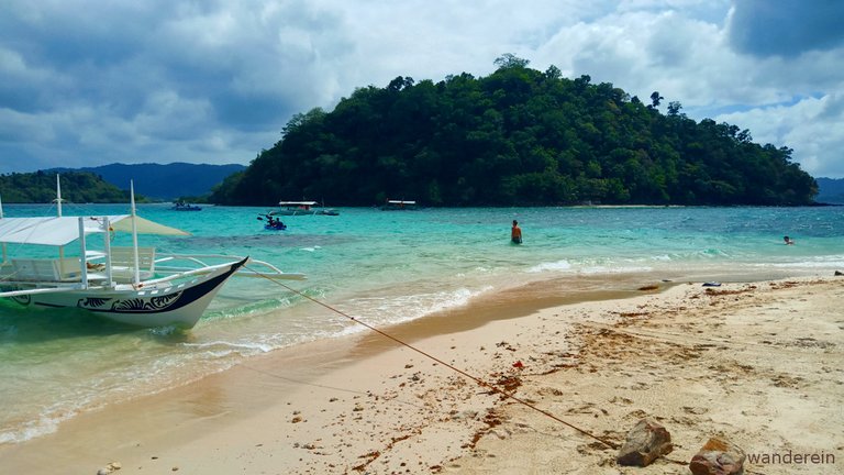 You have the beach for yourself... while it's not yet as popular as El Nido