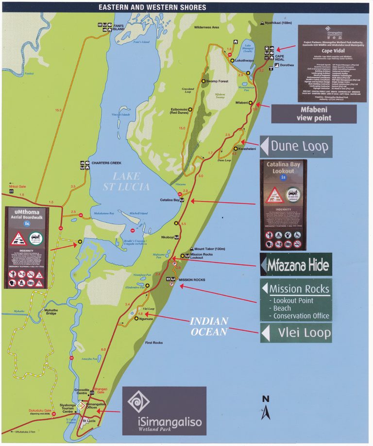 iSimangaliso Map 2013