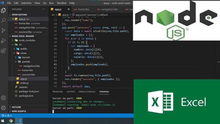 Tutorial Aprende A Leer Un Archivo Excel Y Obtener Sus Datos Con Nodejs — Hive 4138