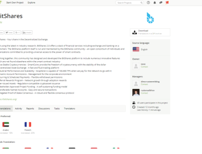 BitShares translations  collaborative internationalization and easy to use translation system Crowdin.png