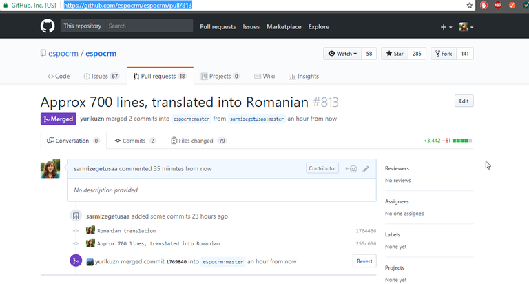 2018-02-24 18_15_32-Approx 700 lines, translated into Romanian by sarmizegetusaa · Pull Request #813.png