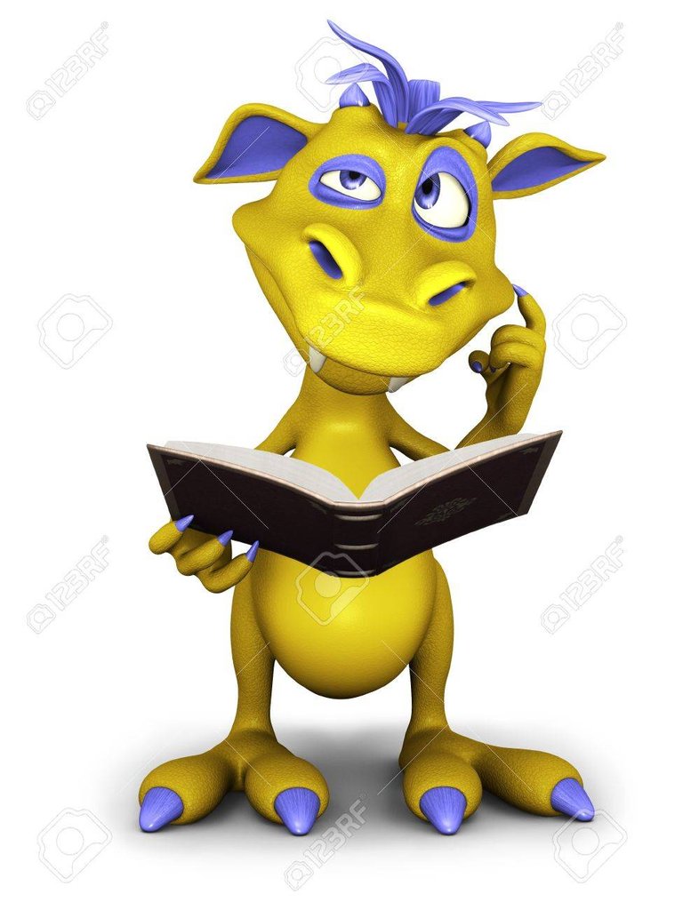 18986995-a-cute-cartoon-monster-reading-a-book-and-thinking-about-something-maybe-a-bit-confused-white-backgr-Stock-Photo.jpg