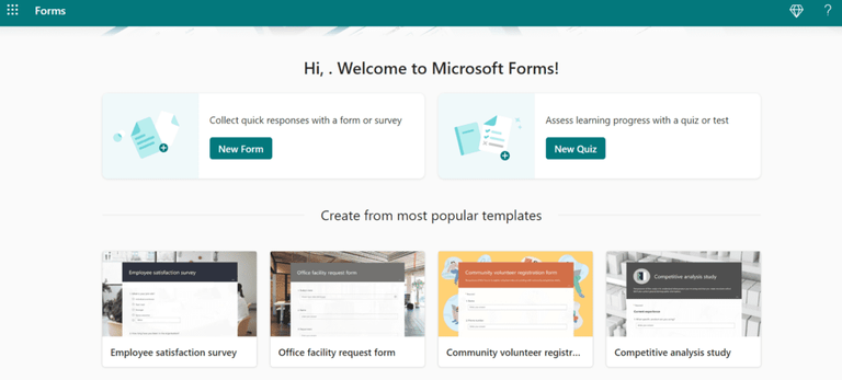 Microsoft forms