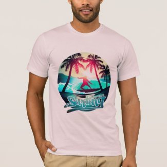 Surfing with palm trees T-Shirt