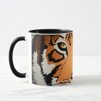 Tiger at night mug